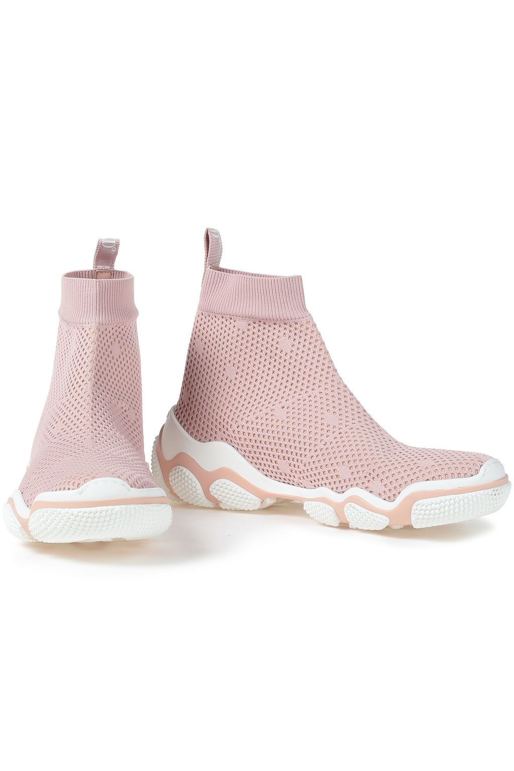 RED(V) Mesh high-top sneakers