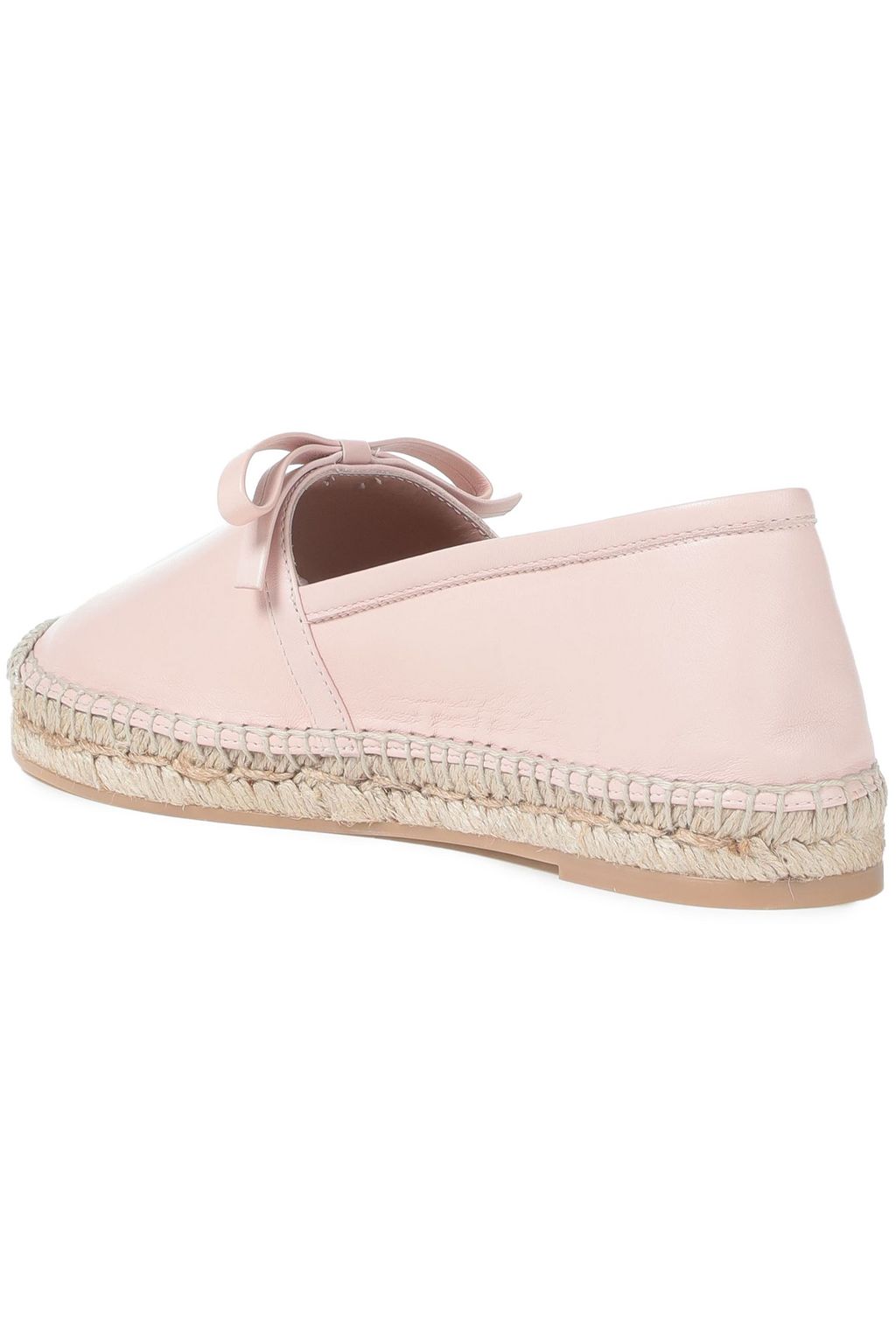 RED(V) Bow-detailed leather espadrilles