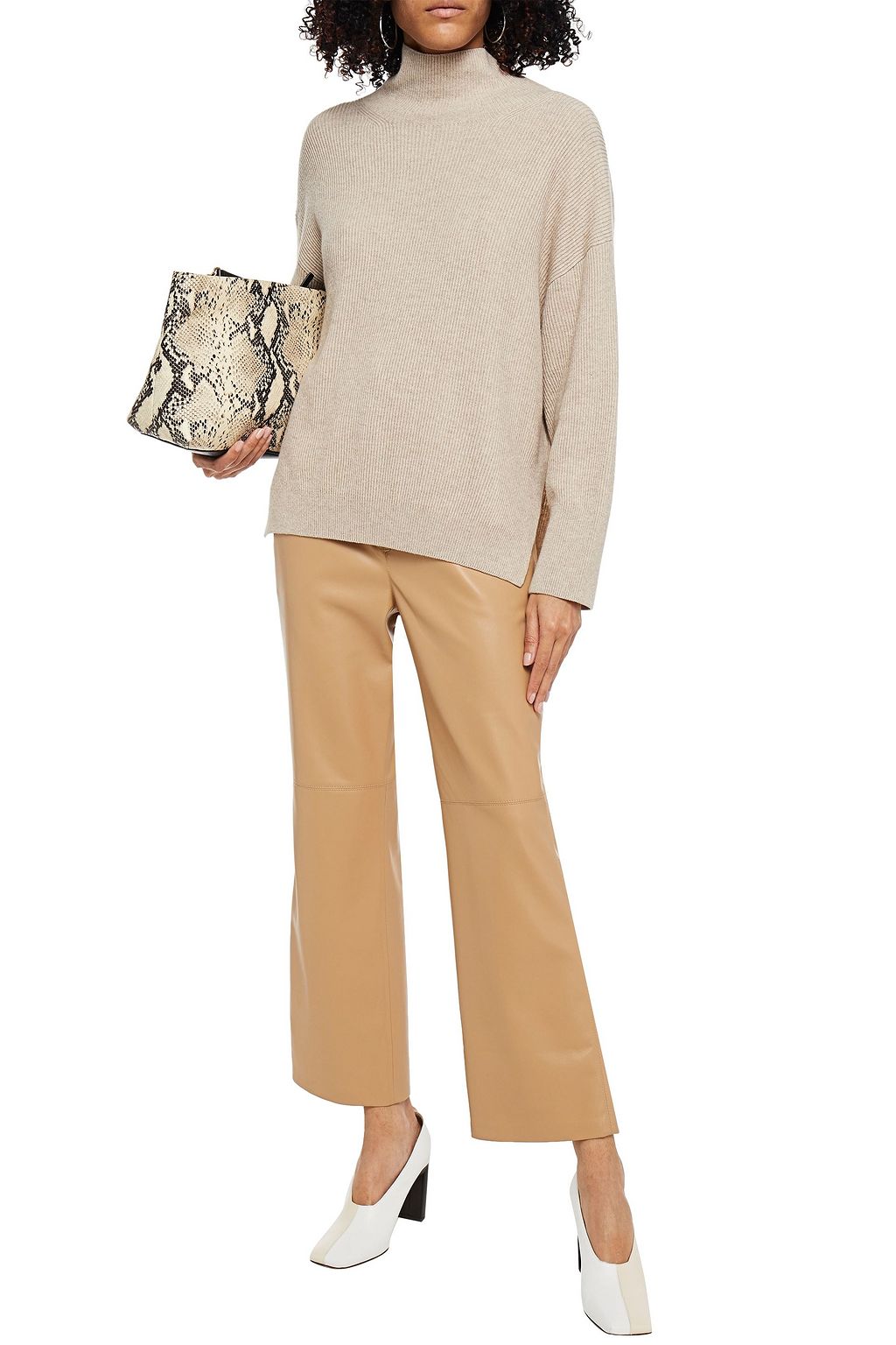 NANUSHKA Ribbed-knit turtleneck sweater