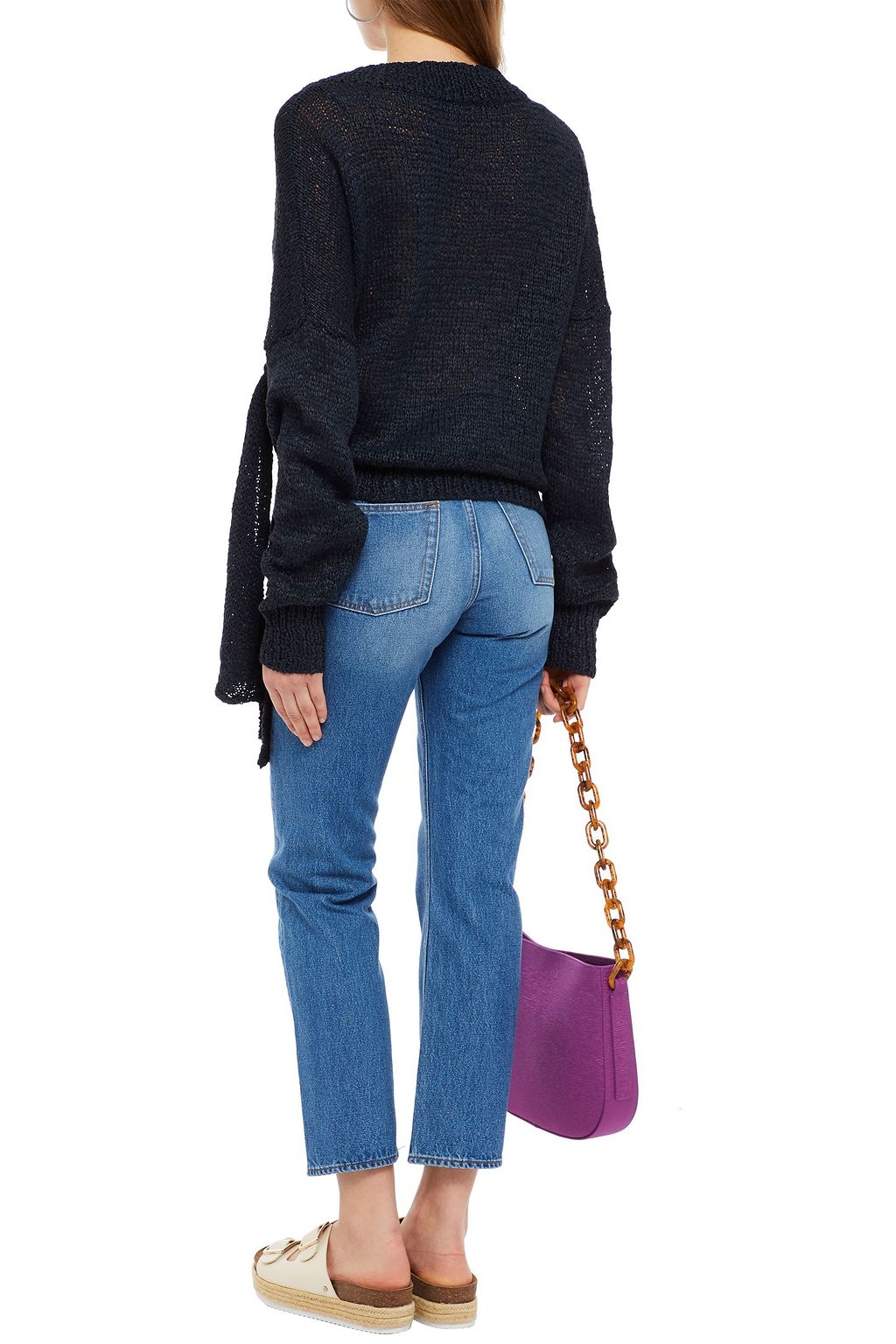 RODEBJER Knotted open-knit sweater
