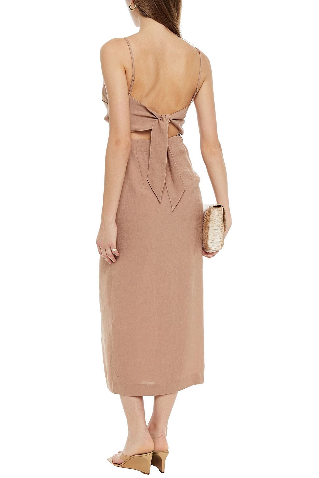NANUSHKA Canvas midi dress