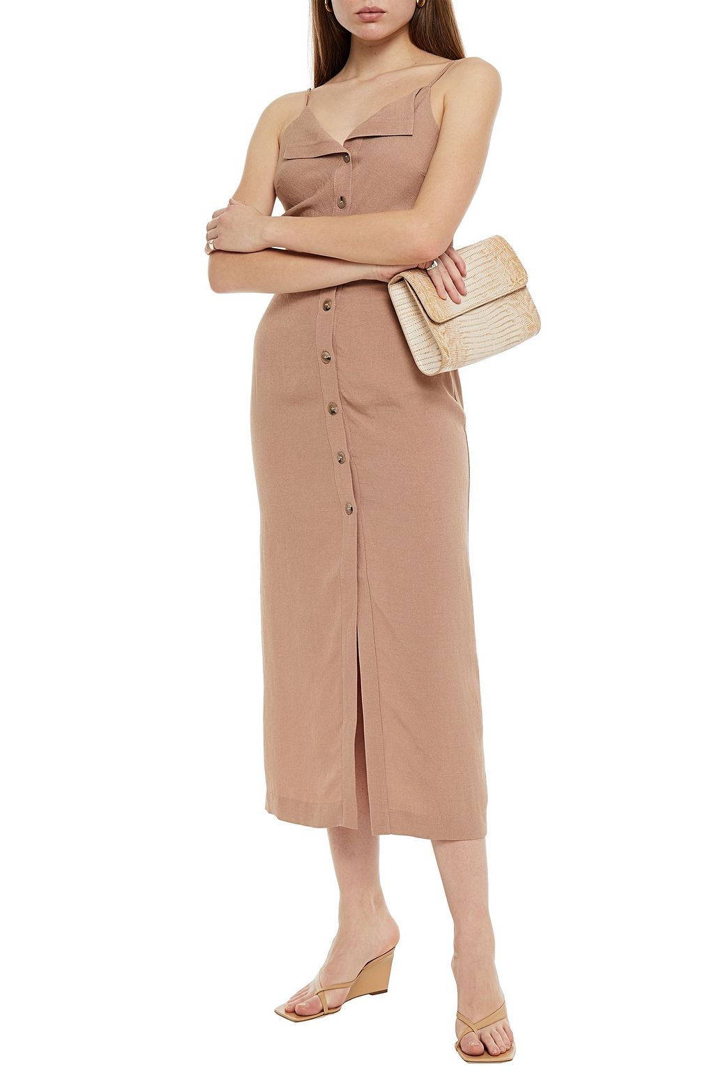 NANUSHKA Canvas midi dress