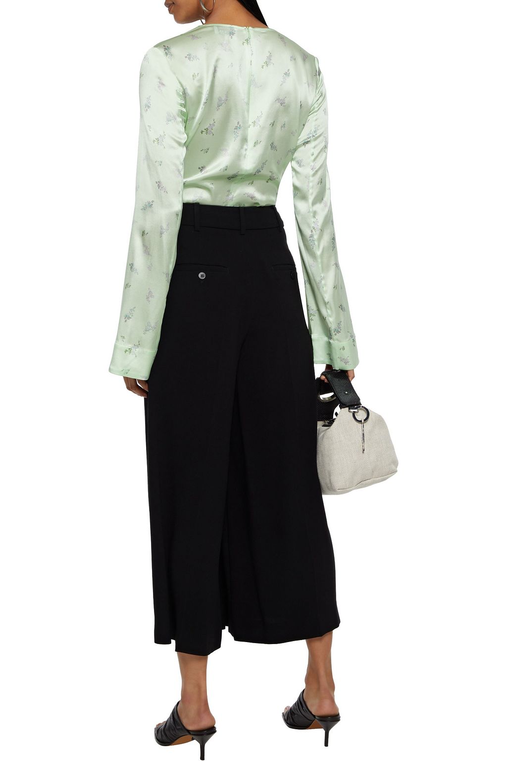 WEEKEND MAX MARA Pegaso pleated crepe culottes