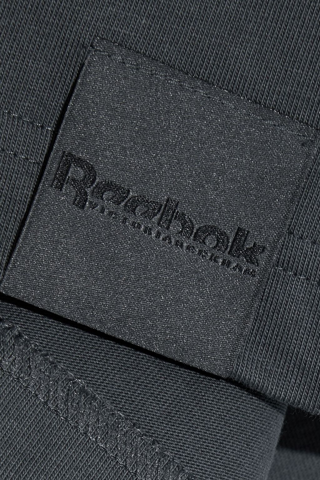 REEBOK X VICTORIA BECKHAM Appliquéd cotton-jersey T-shirt