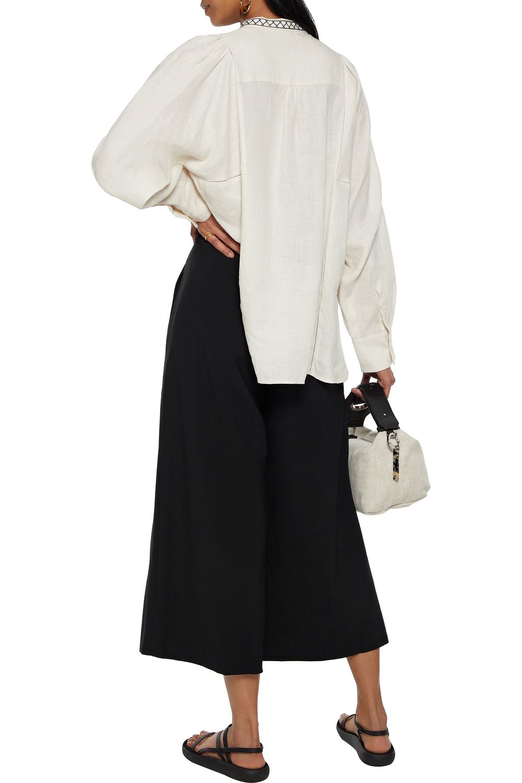 WEEKEND MAX MARA Dinar pleated wool-blend culottes