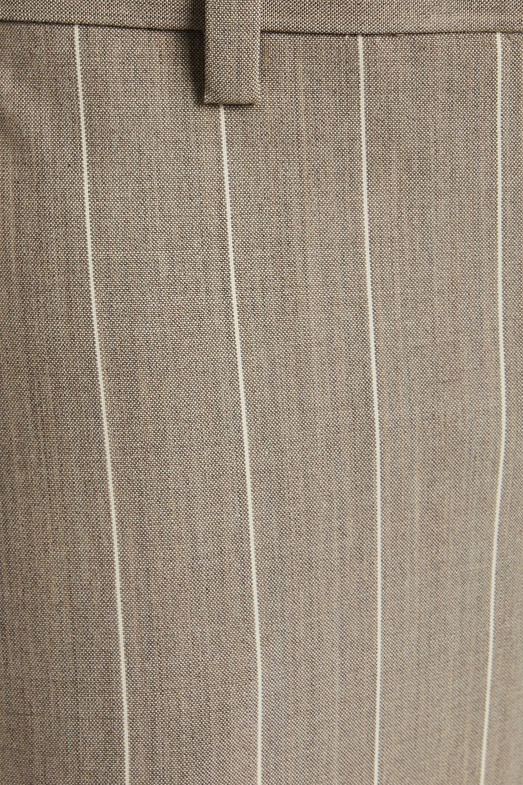 THEORY Pinstriped wool-blend wide-leg pants