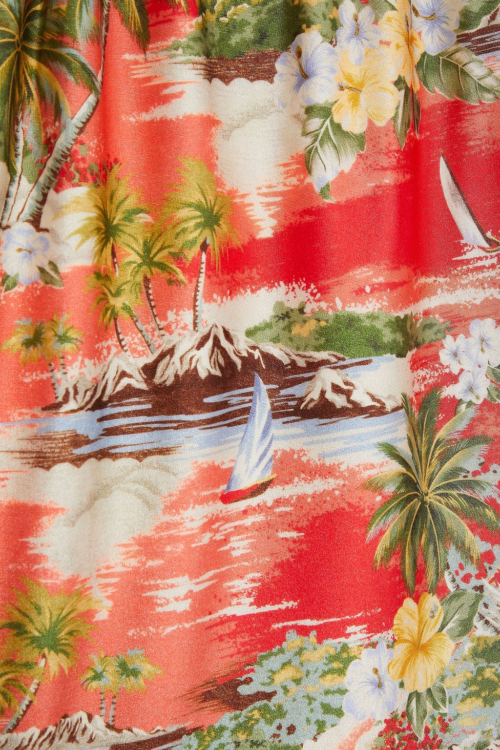 ZIMMERMANN Juliette printed halterneck swimsuit