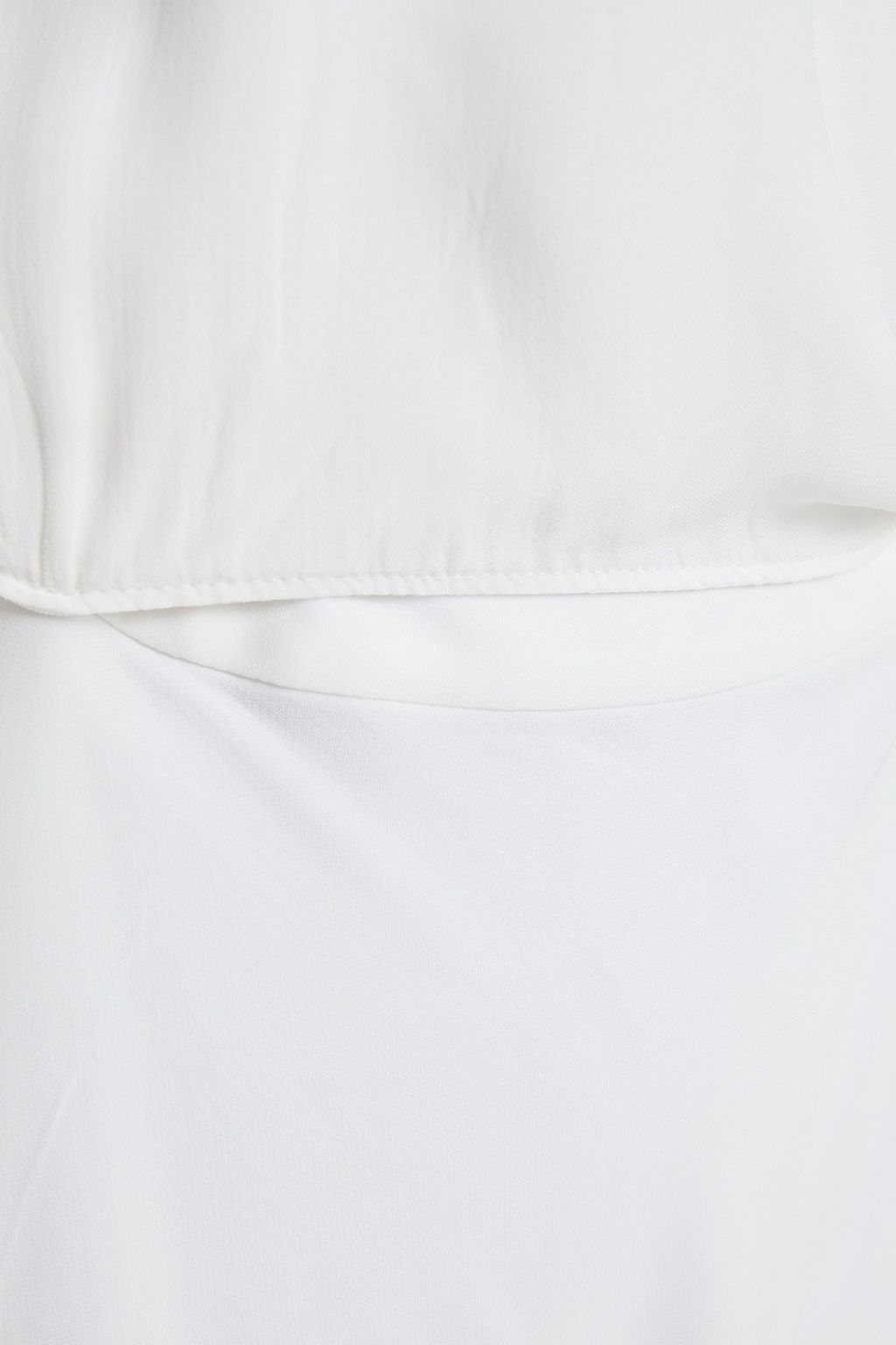 OFF-WHITE™ Wrap-effect appliquéd crepe midi dress