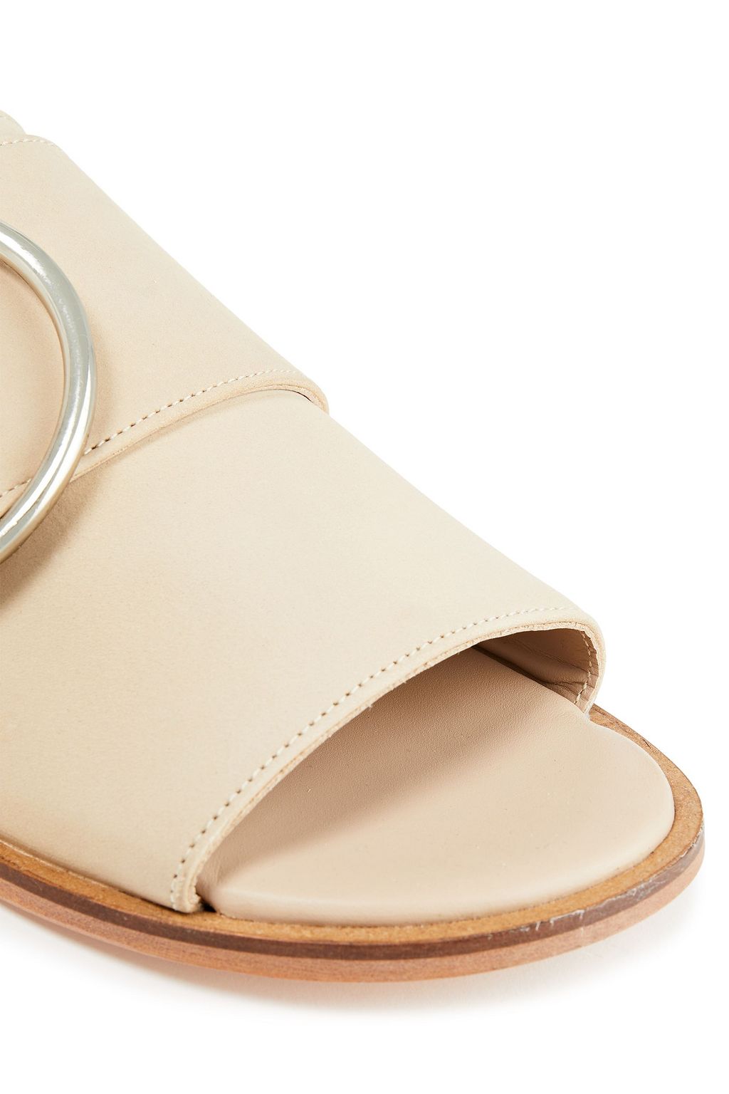 RODEBJER Niki ring-embellished suede slides
