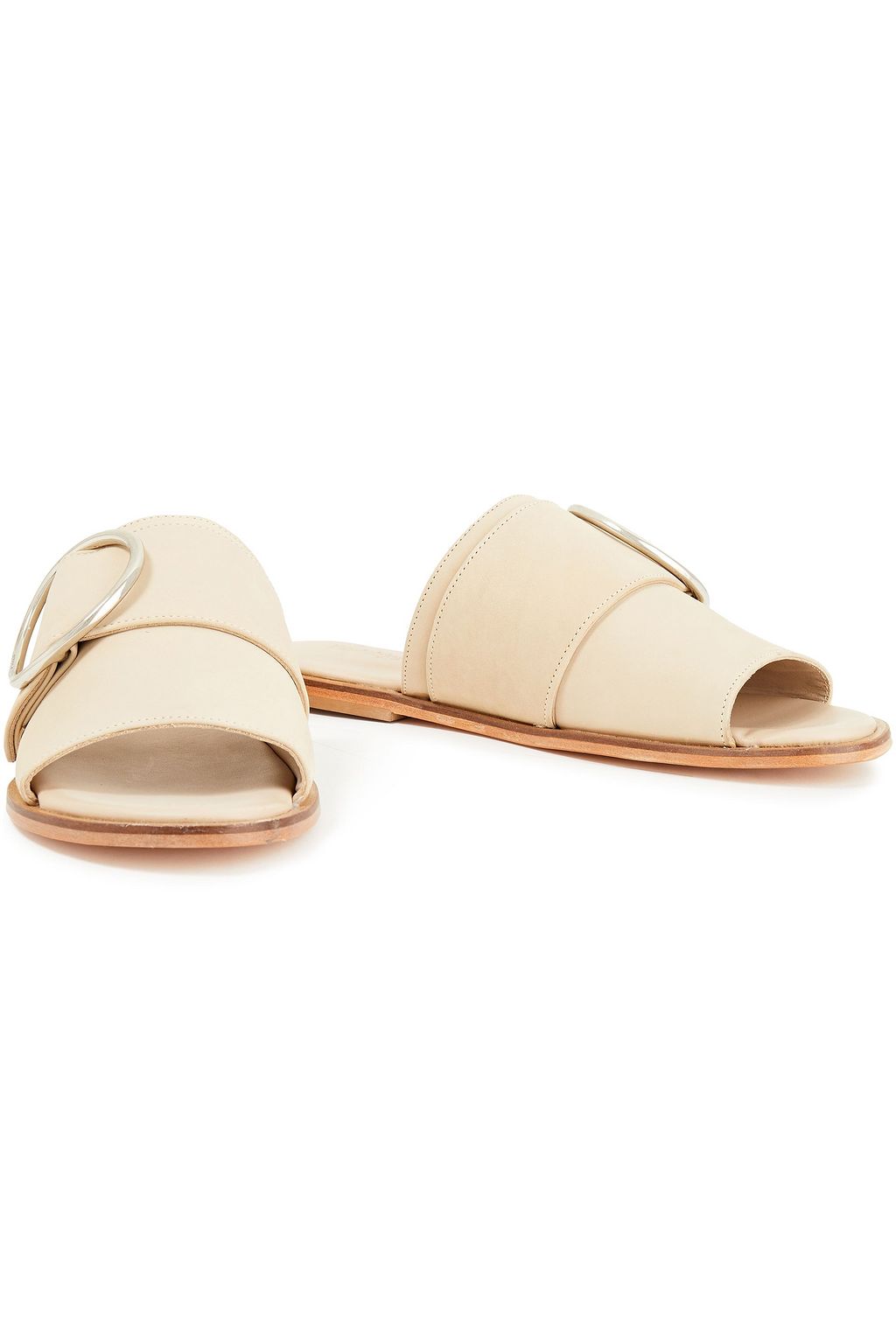 RODEBJER Niki ring-embellished suede slides