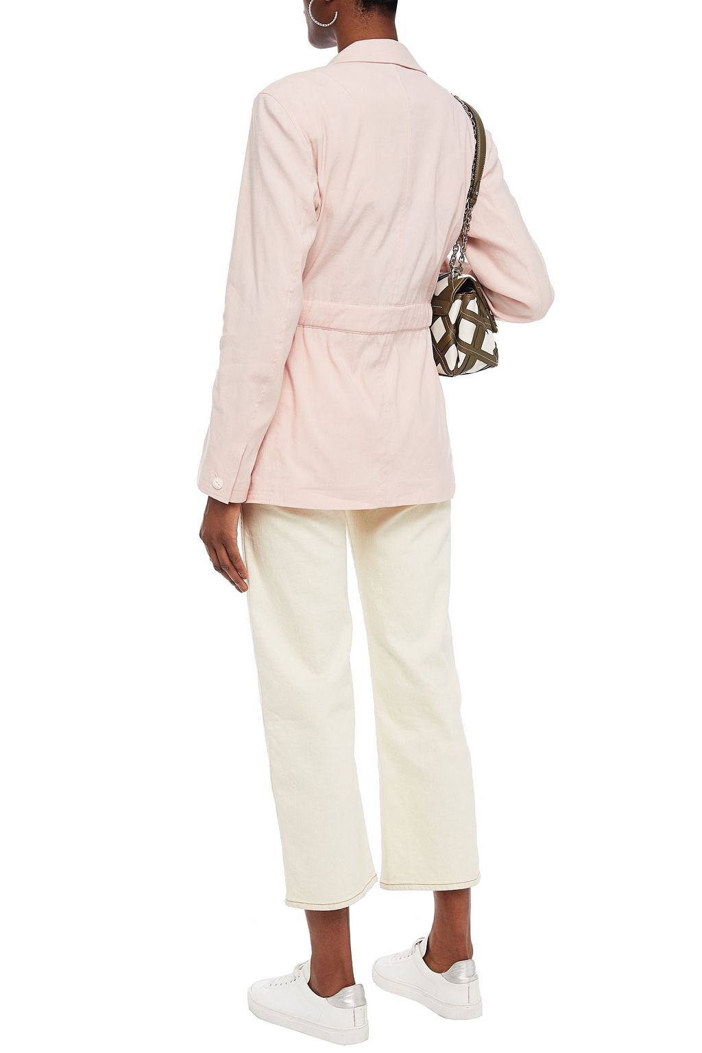 RAG & BONE Cameron belted linen-blend canvas blazer
