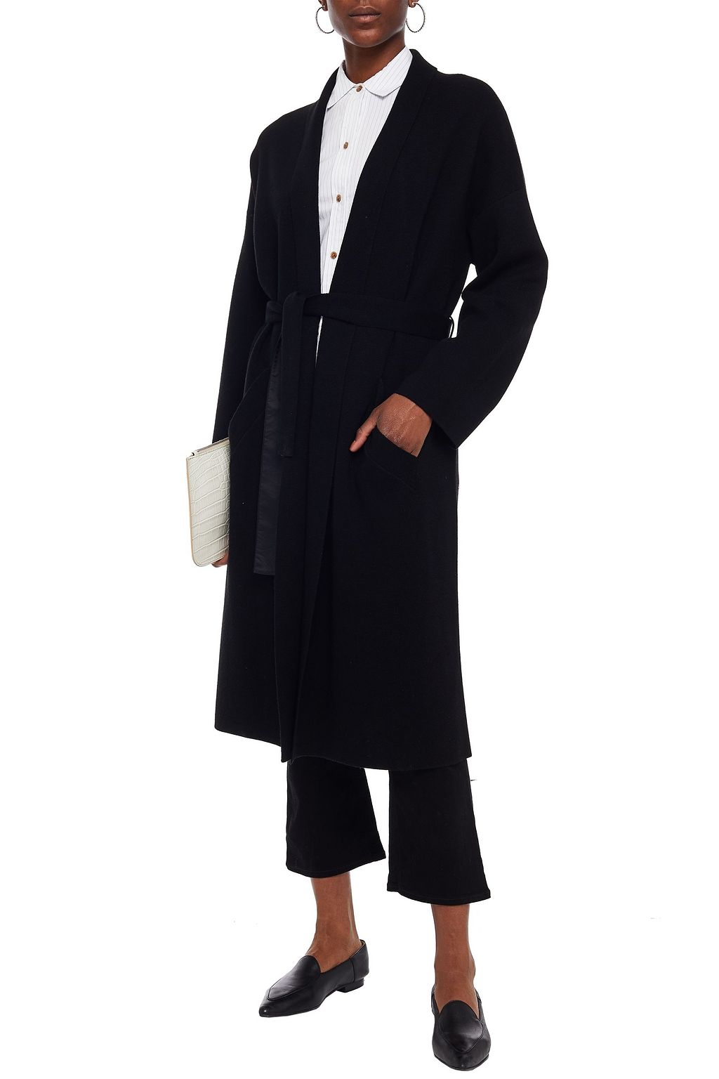 RAG & BONE Emory belted merino wool cardigan