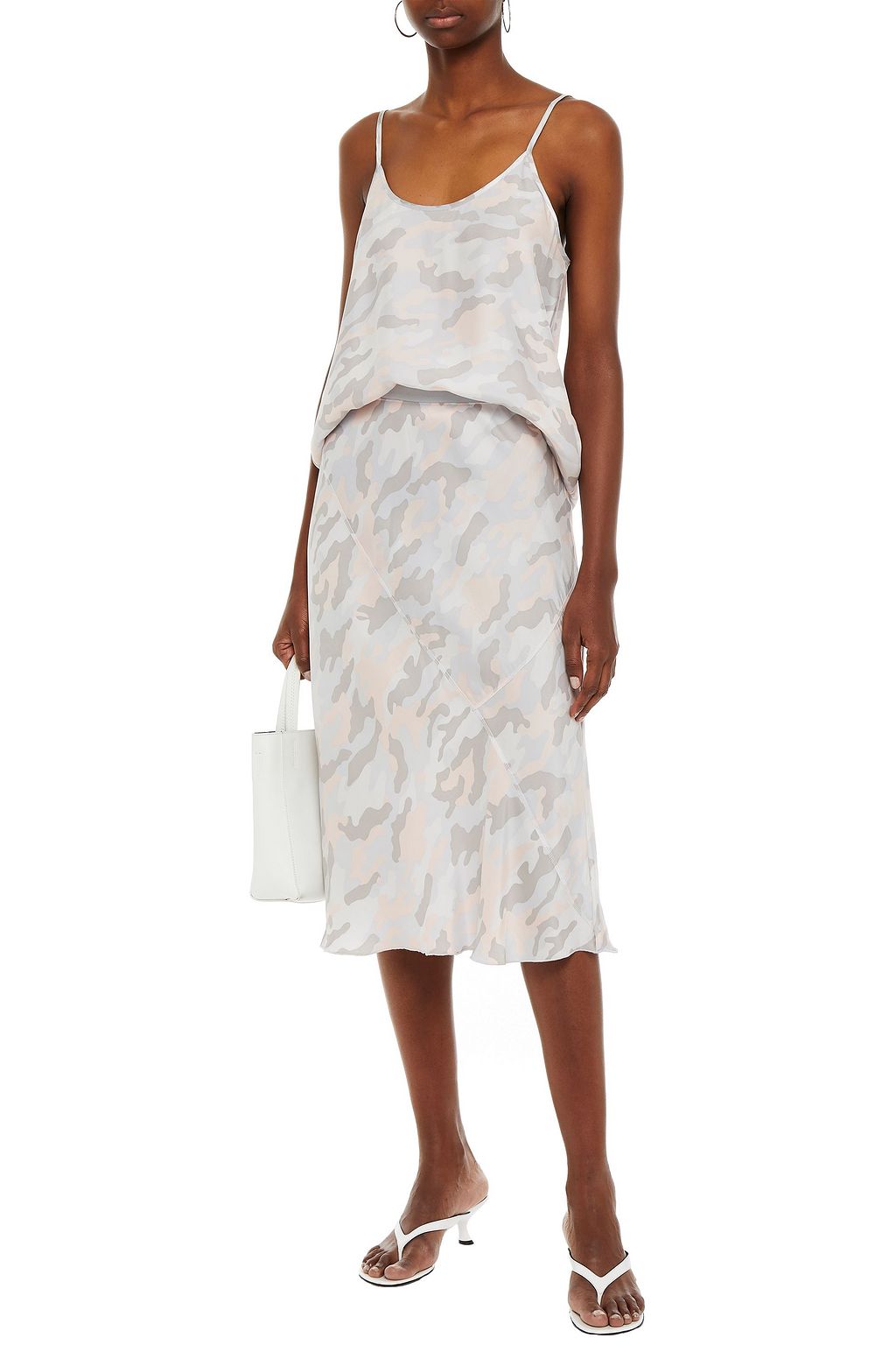 ATM ANTHONY THOMAS MELILLO Printed silk crepe de chine camisole