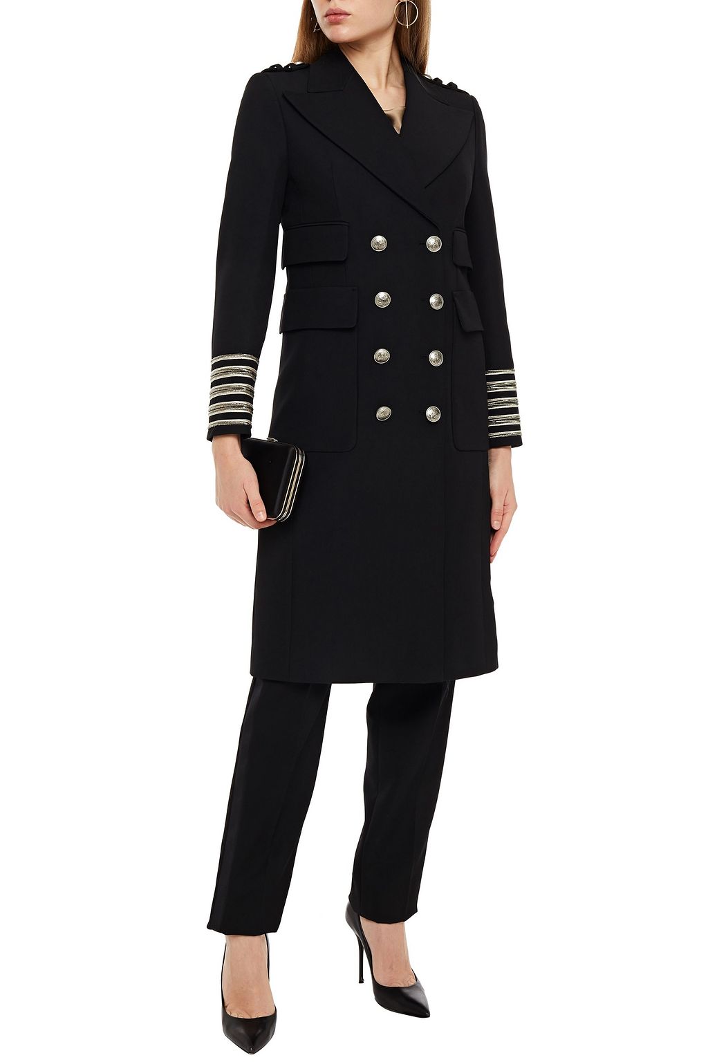 MICHAEL KORS COLLECTION Double-breasted wool and cotton-blend twill coat