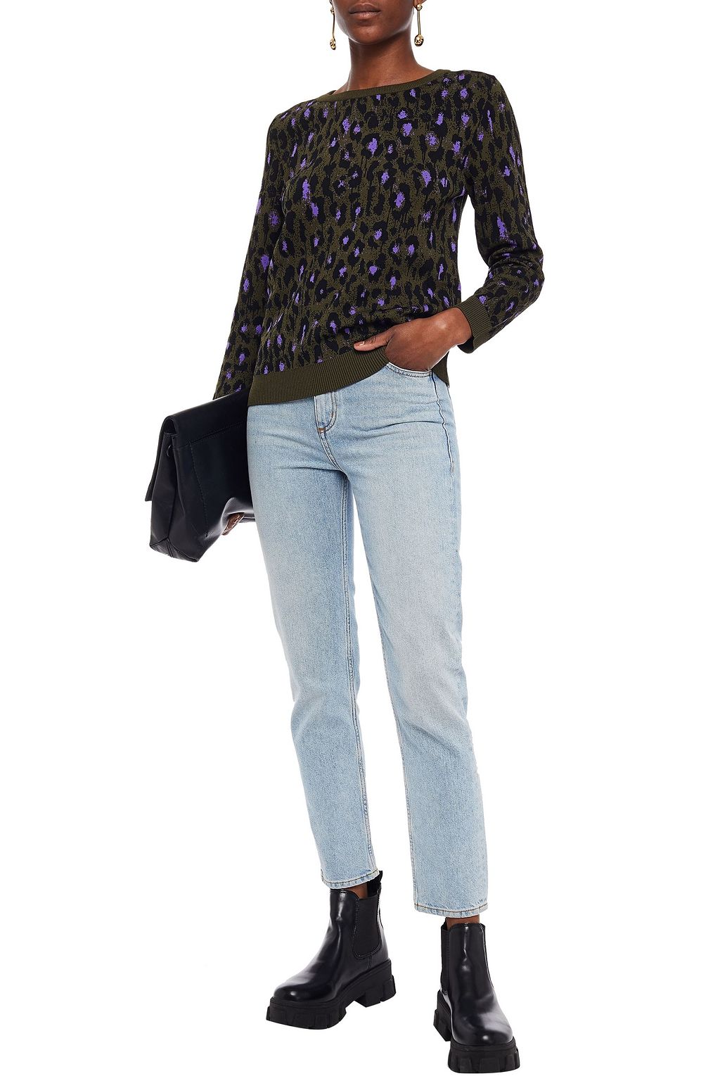 BOUTIQUE MOSCHINO Jacquard-knit sweater