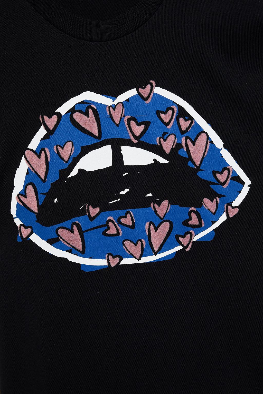 MARKUS LUPFER Kate flocked printed cotton-jersey T-shirt