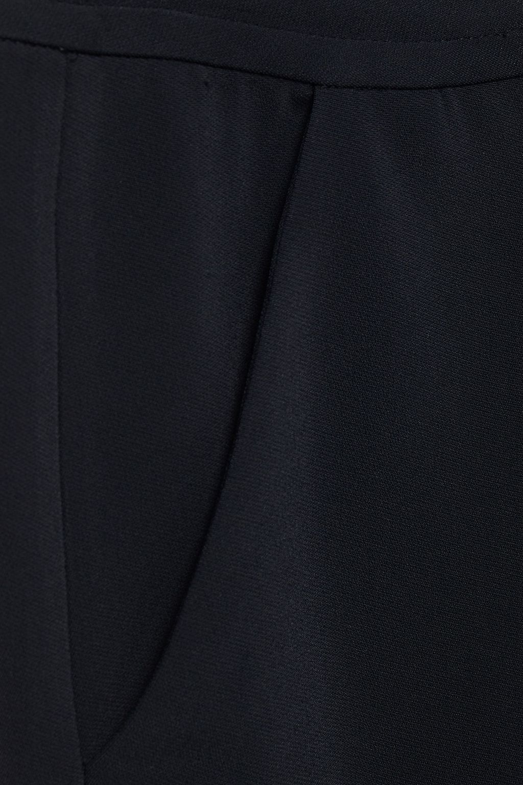 ELIE SAAB بنطال قصير بأرجل عريضة من قماش الكادي المرن مزين بشراشيب