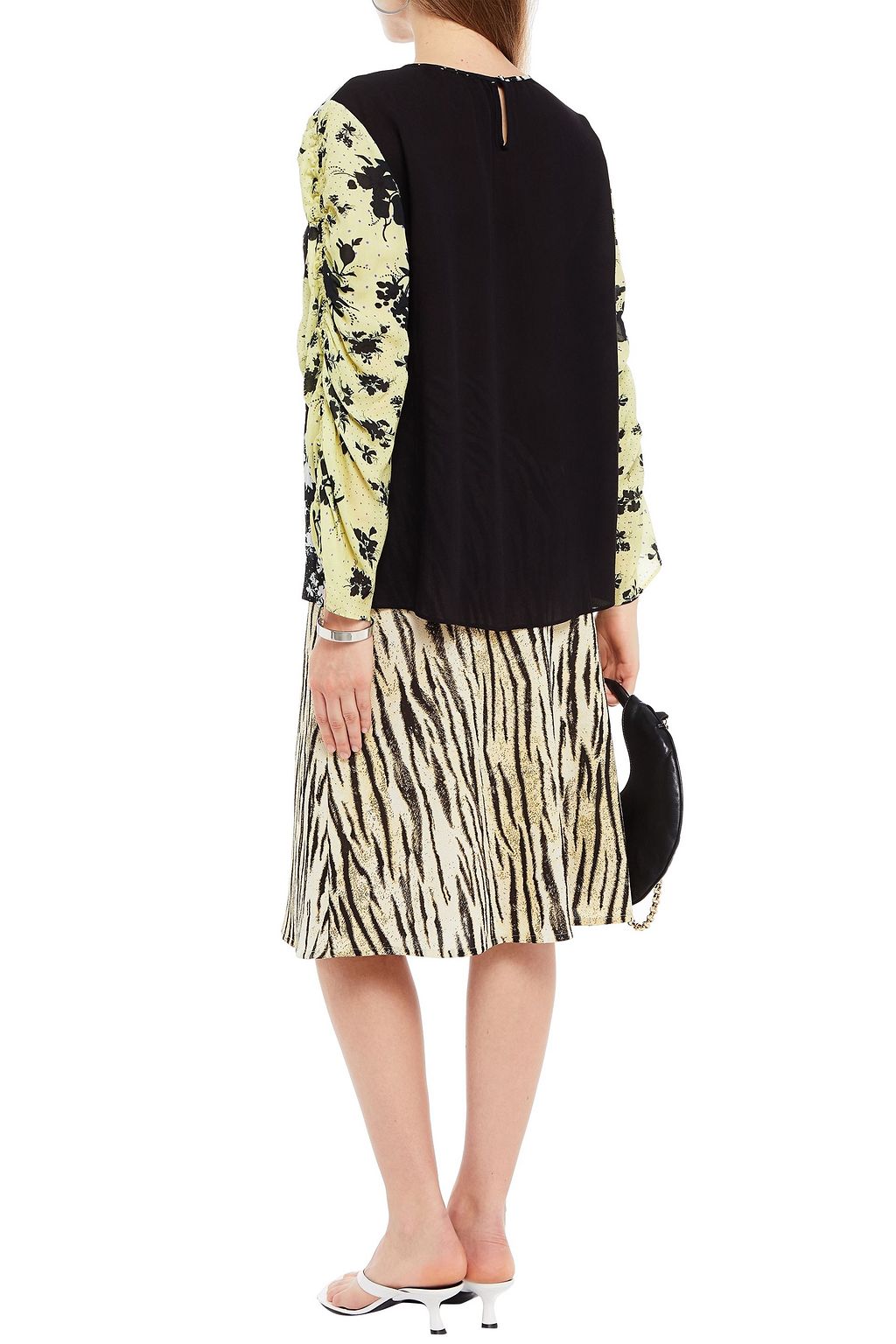 PREEN LINE Margie printed crepe de chine top