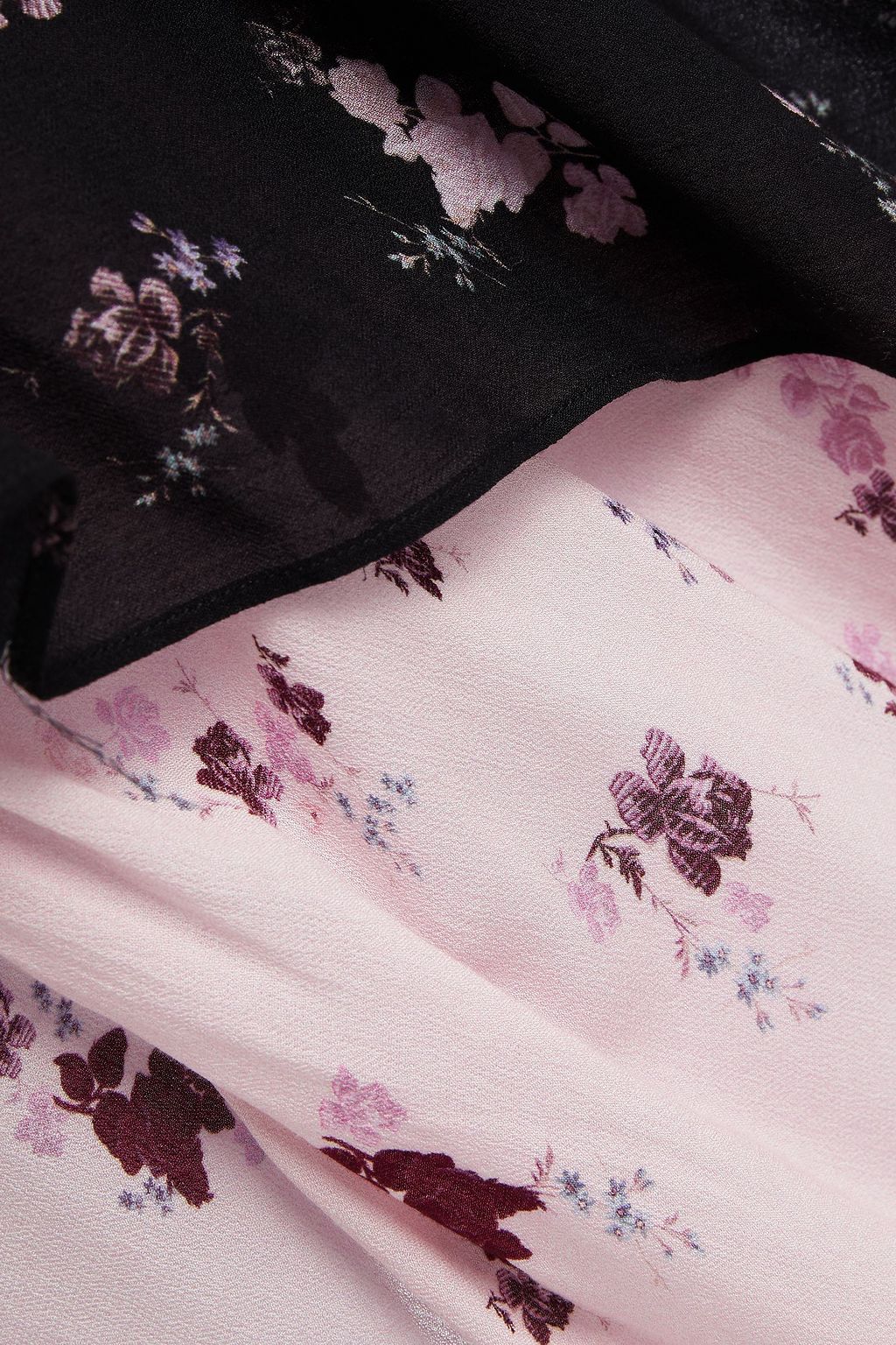 PREEN LINE Sumin asymmetric floral-print crepe skirt