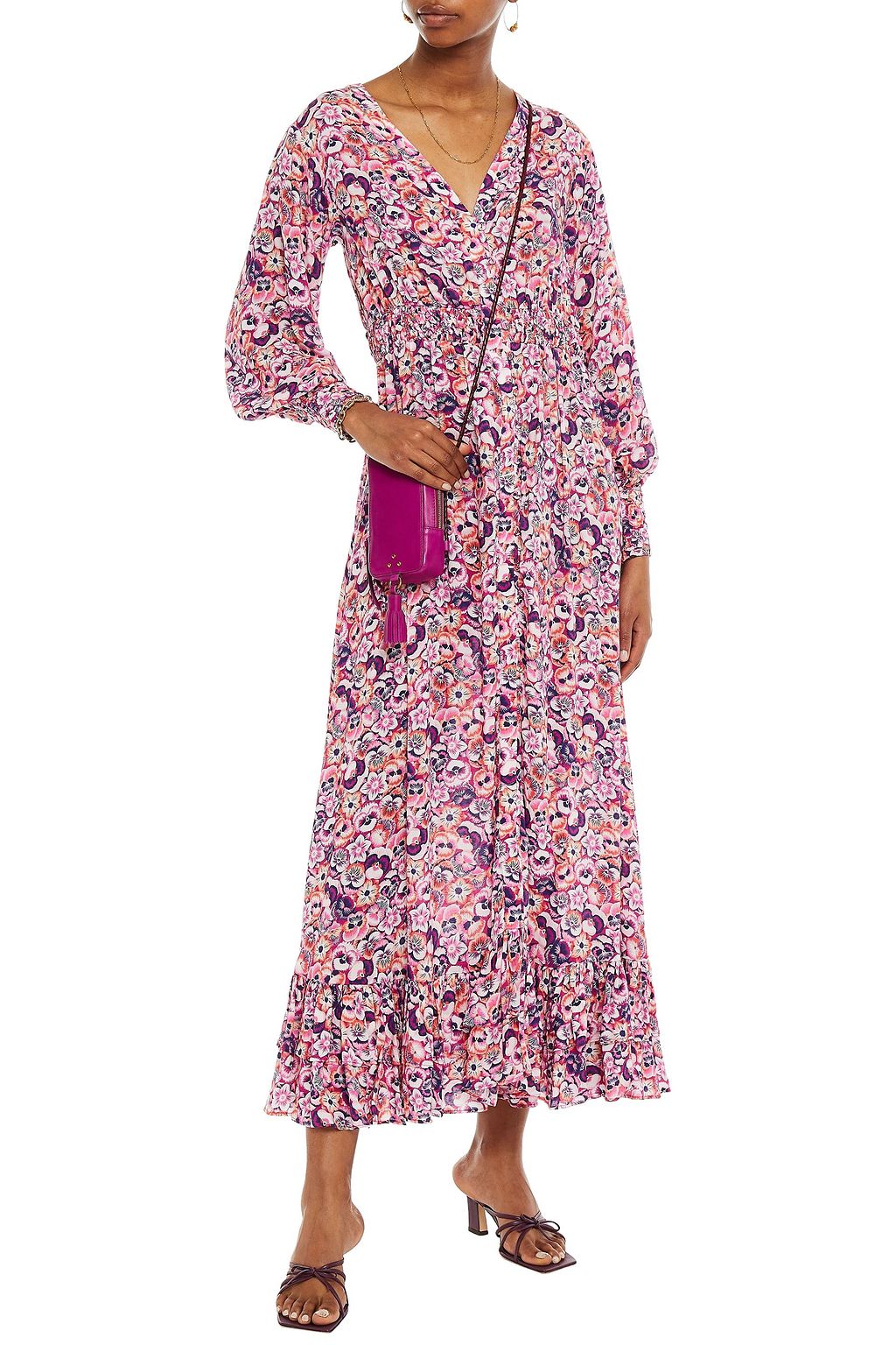 mesh dress floral