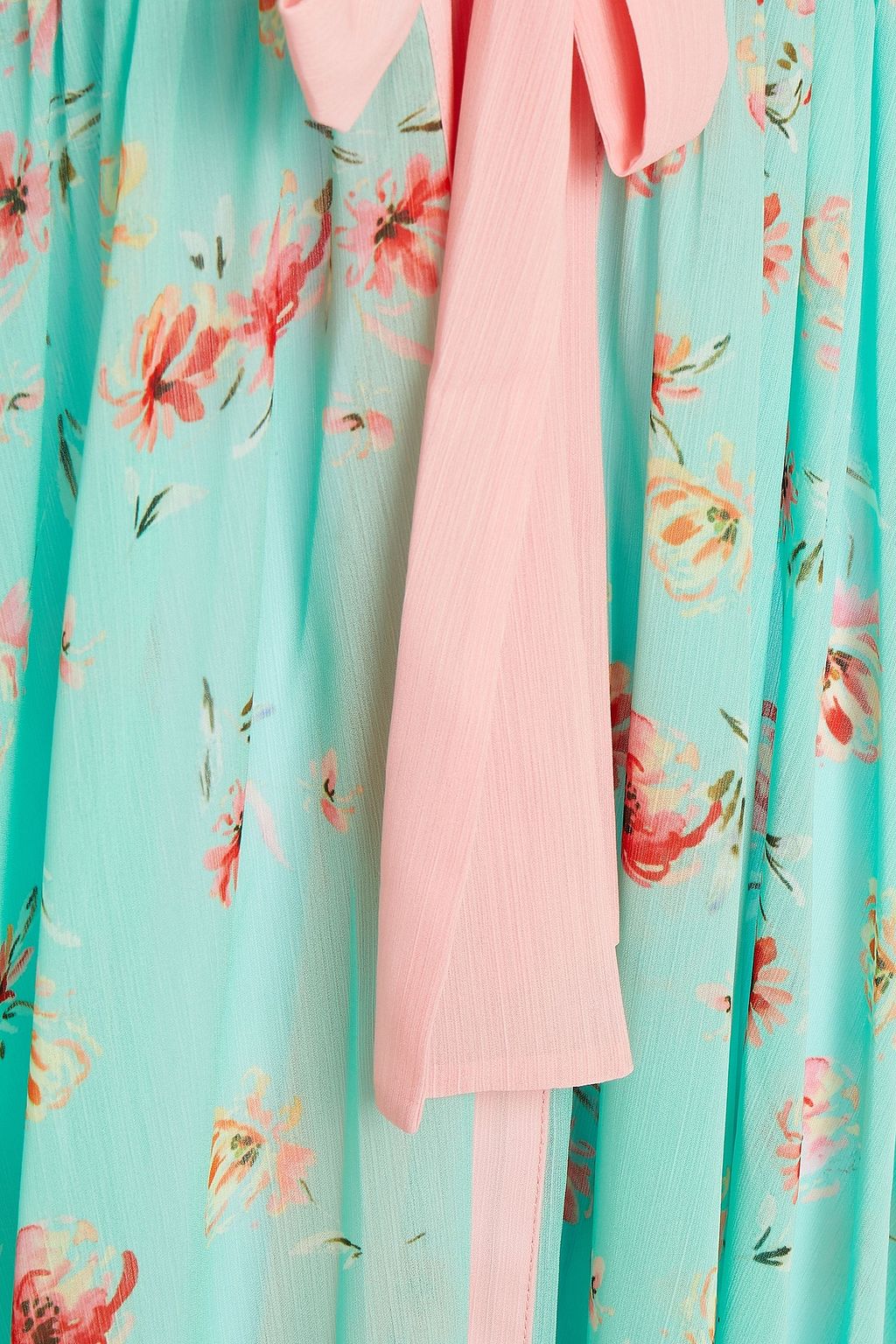 PALOMA BLUE Jasmine floral-print georgette maxi dress