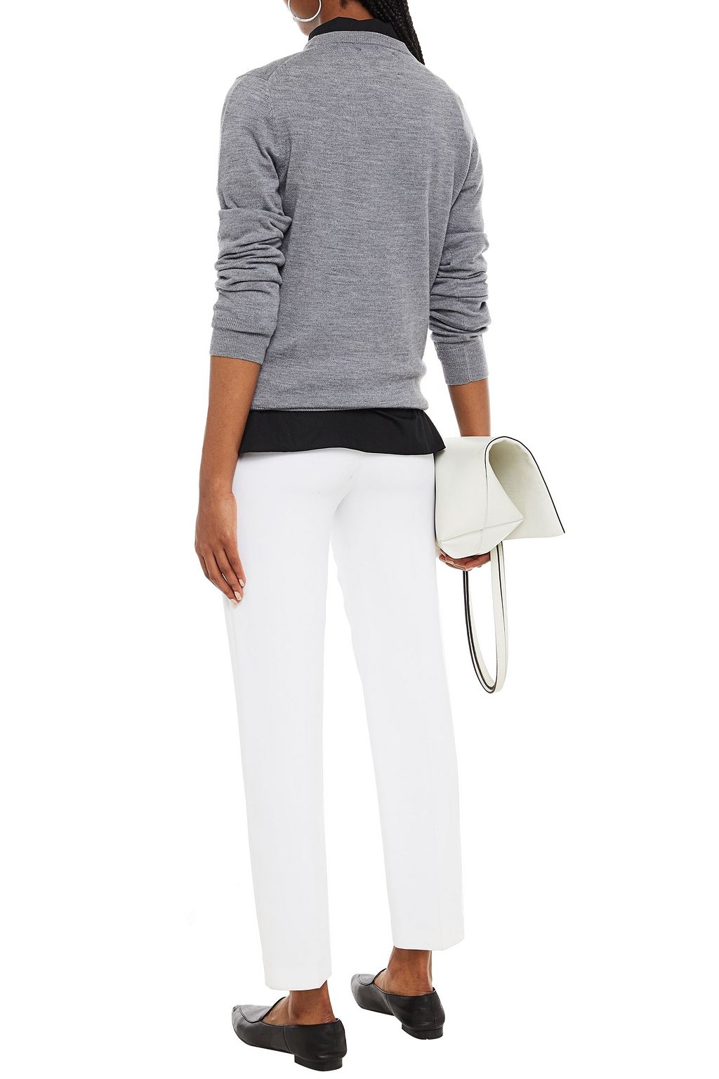 MARKUS LUPFER Mia embellished merino wool sweater