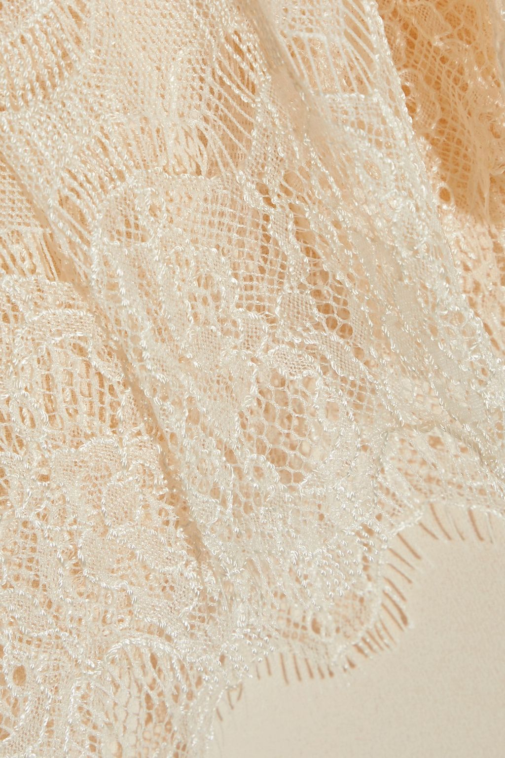 SEE BY CHLOÉ Lace-trimmed crepe blouse