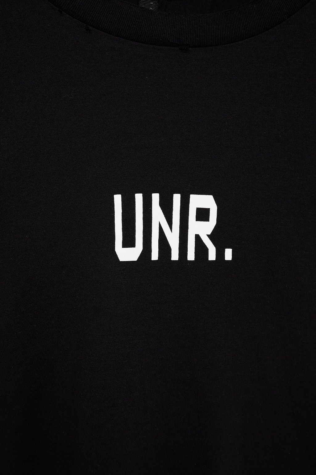BEN TAVERNITI™ UNRAVEL PROJECT Distressed printed cotton-jersey T-shirt