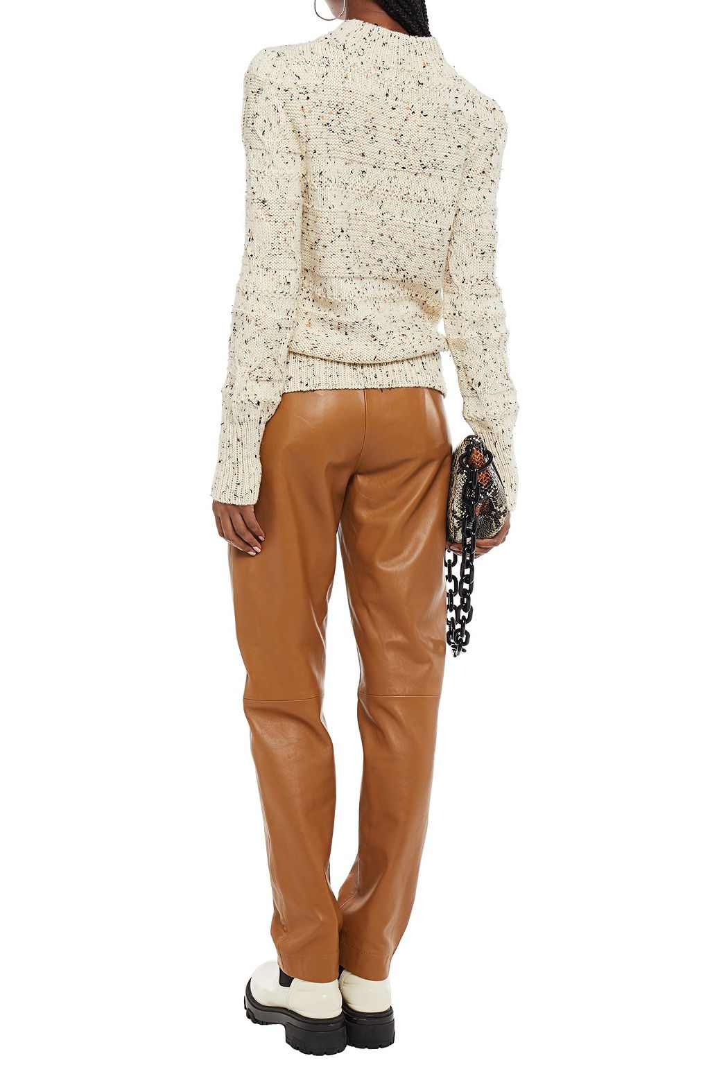 NICHOLAS Donegal cable-knit alpaca-blend sweater