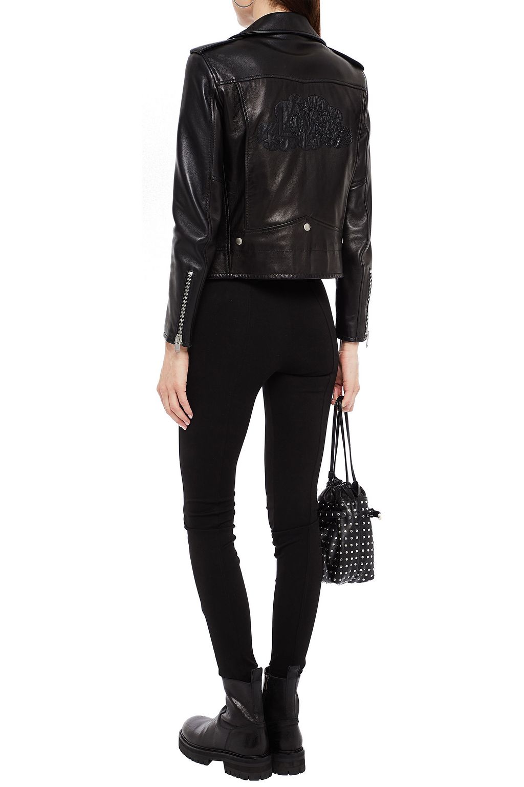 BEN TAVERNITI™ UNRAVEL PROJECT Lace-up ponte skinny pants