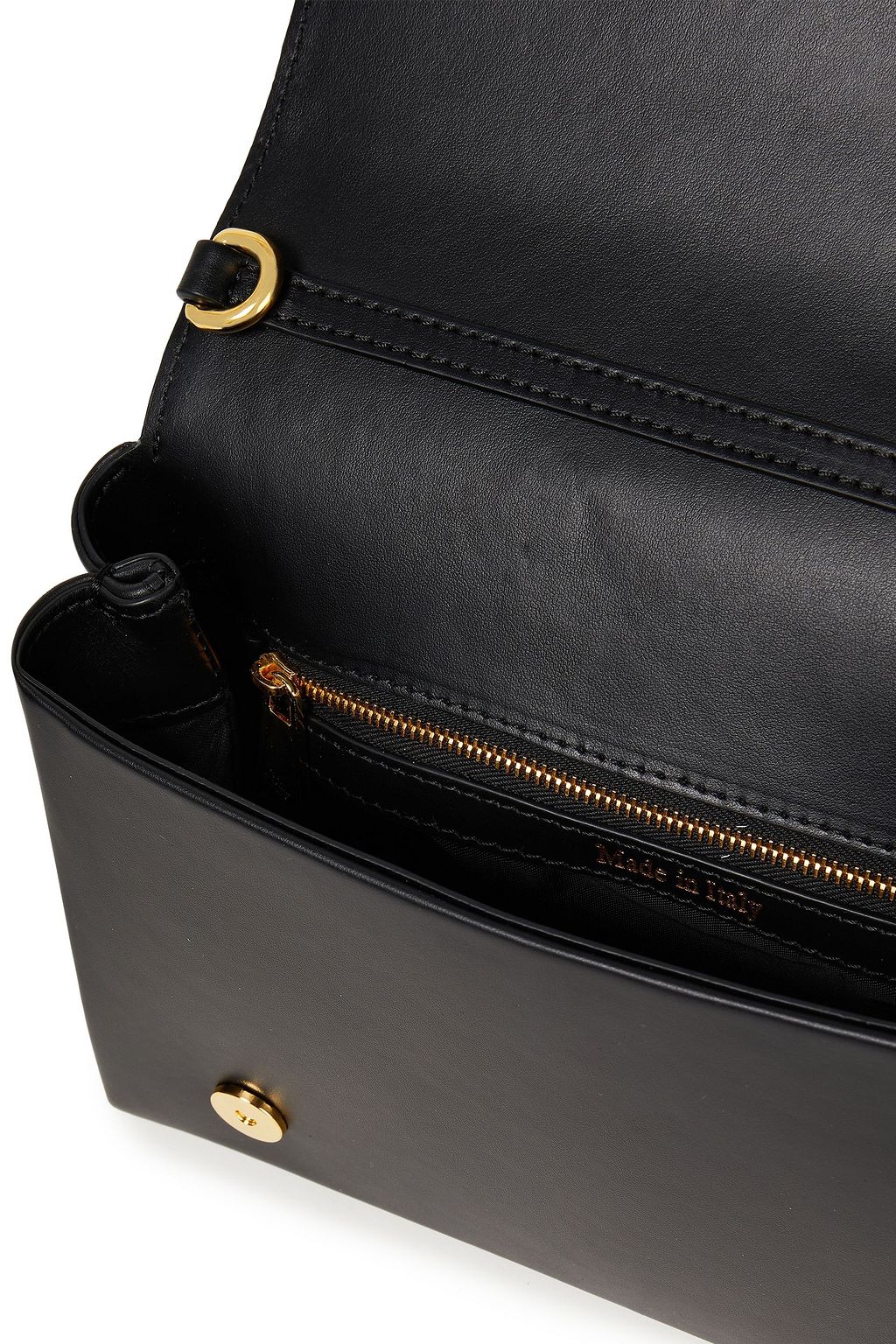 MOSCHINO Embroidered leather shoulder bag