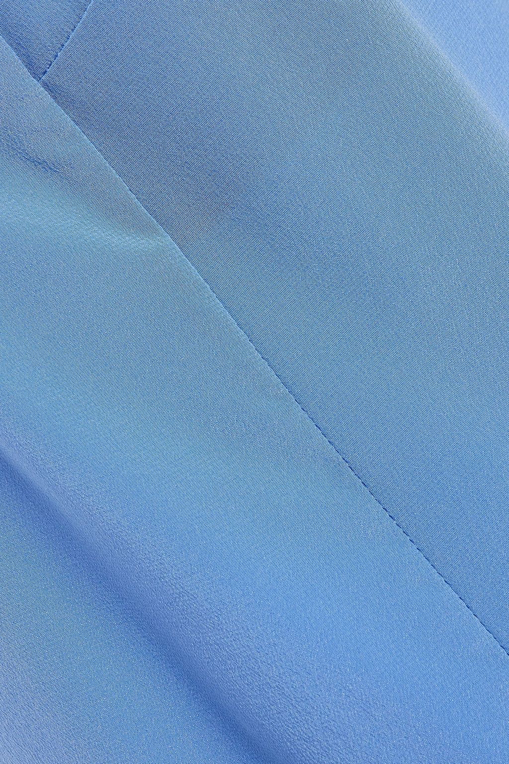 GINIA Lace-trimmed silk crepe de chine camisole