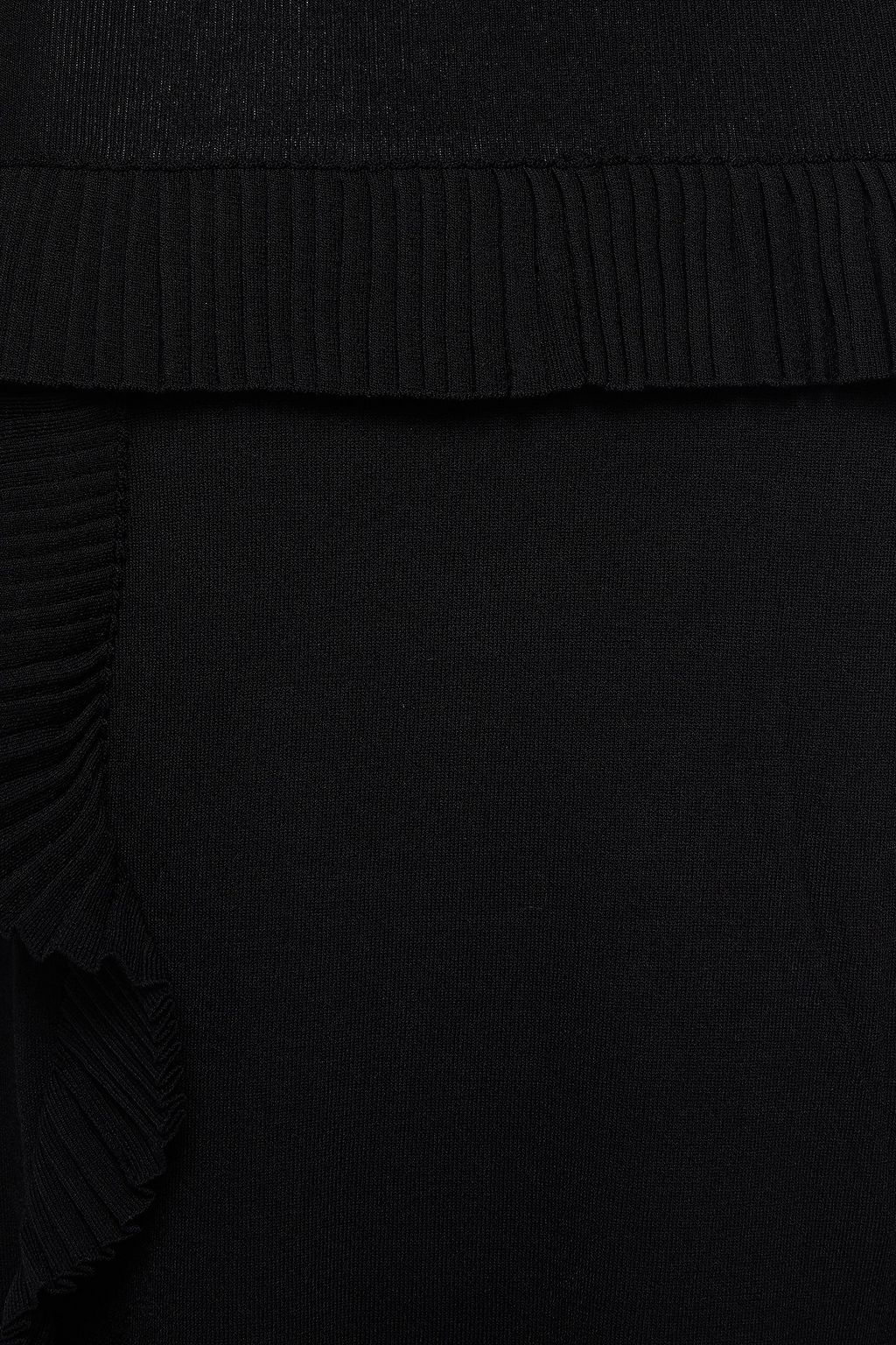 BOUTIQUE MOSCHINO Ruffle-trimmed bow-embellished knitted dress