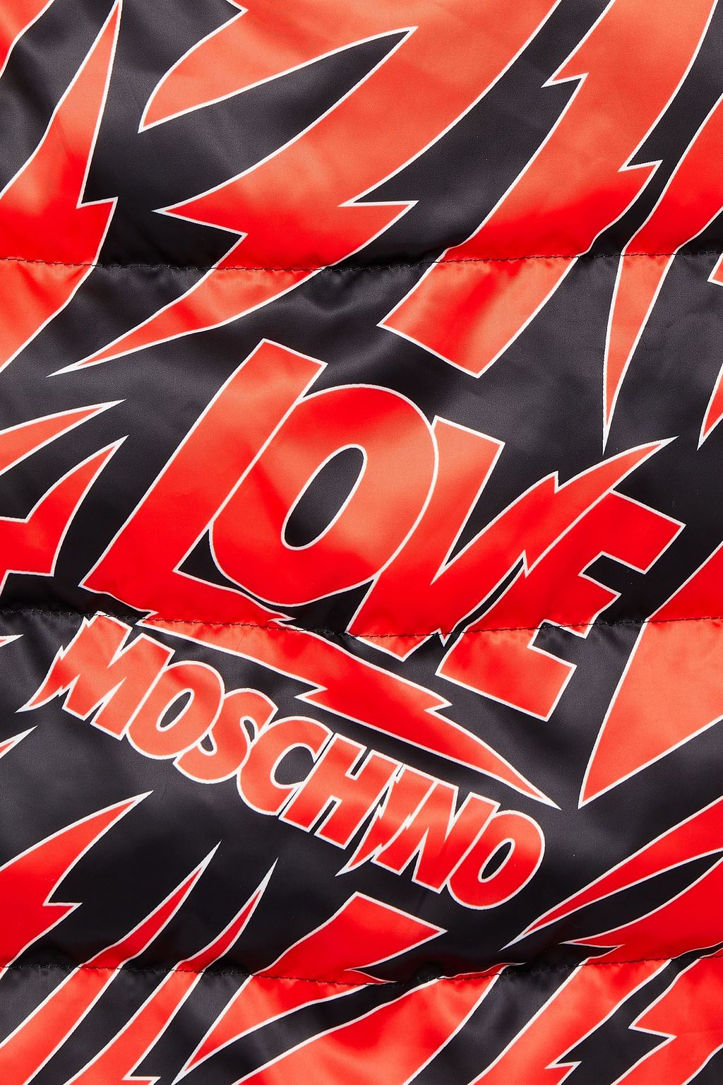 LOVE MOSCHINO Quilted printed shell jacket