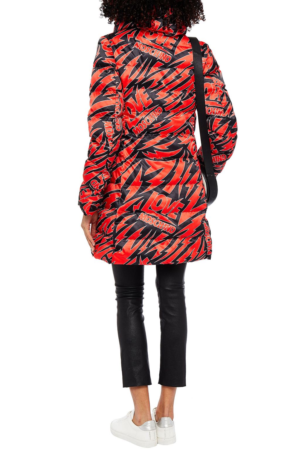 LOVE MOSCHINO Quilted printed shell jacket