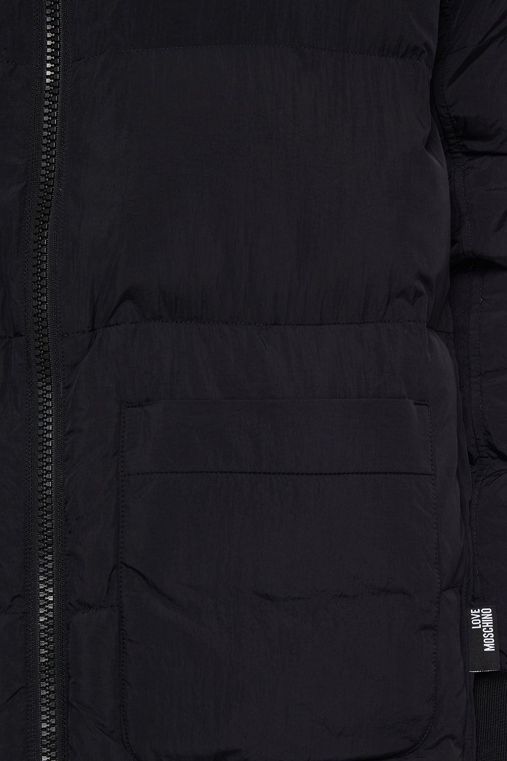 LOVE MOSCHINO Quilted shell hooded coat