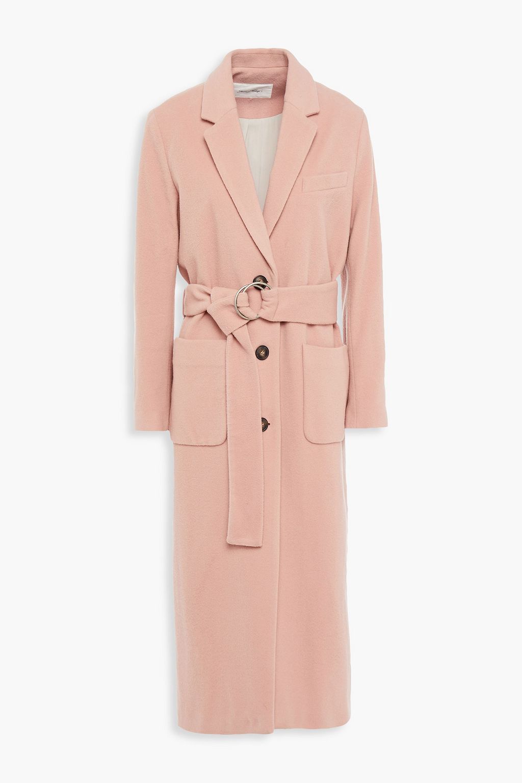 AMERICAN VINTAGE Belted wool blend felt coat THE OUTNET