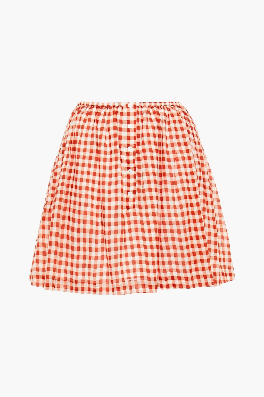 gingham check skirt