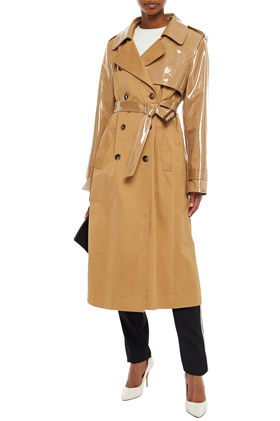 cotton gabardine trench coat