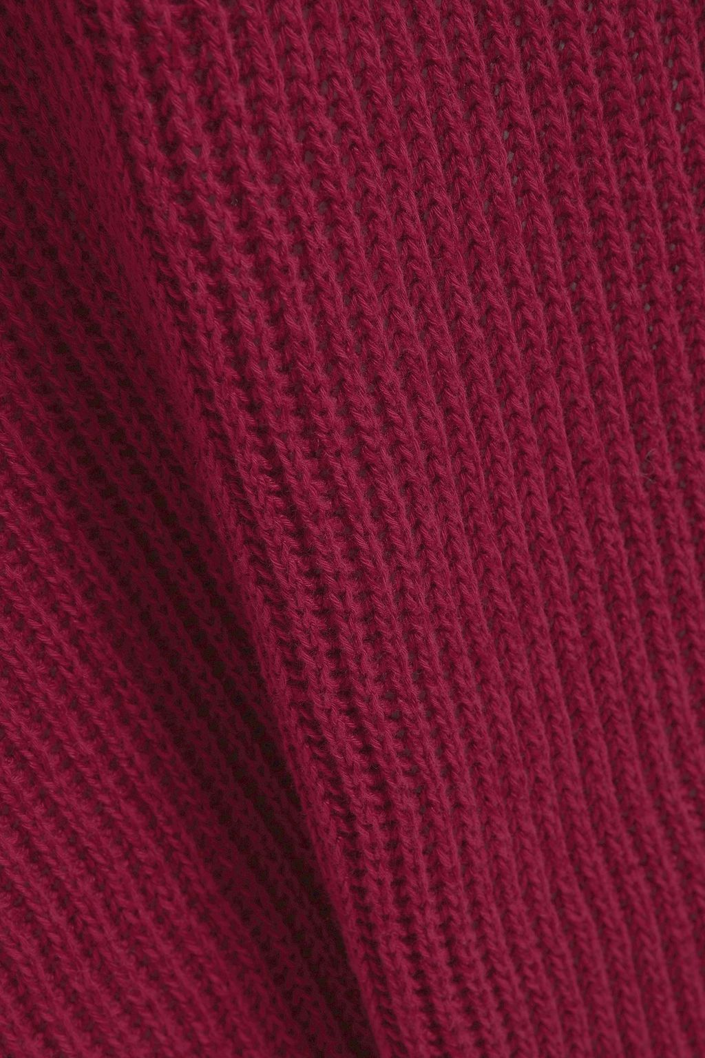 SEE BY CHLOÉ Gathered ribbed cotton and linen-blend mini dress