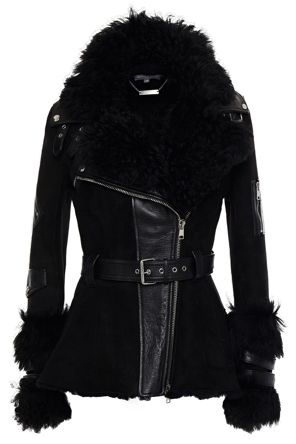 alexander mcqueen shearling jacket