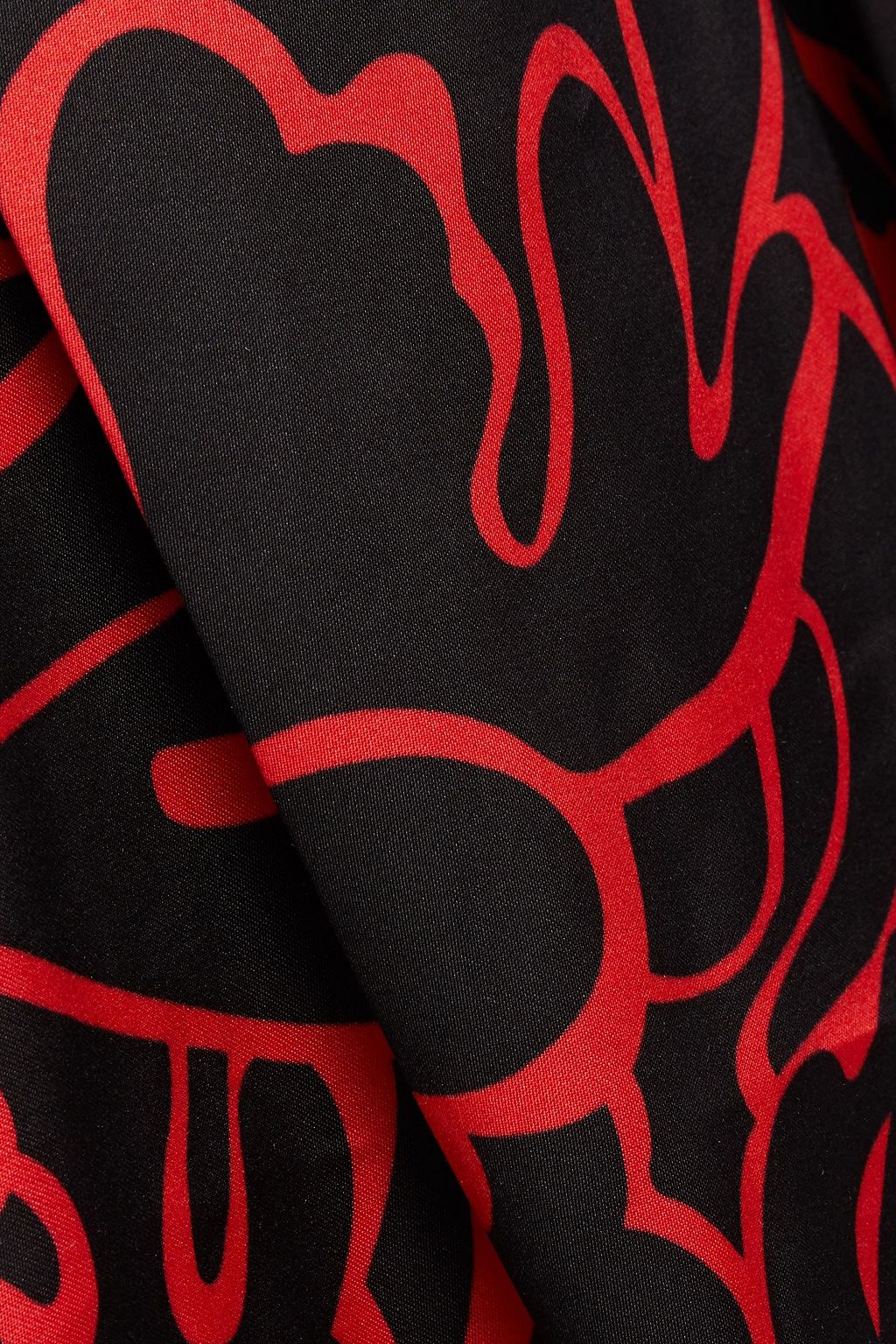 RODEBJER Madoline printed satin top