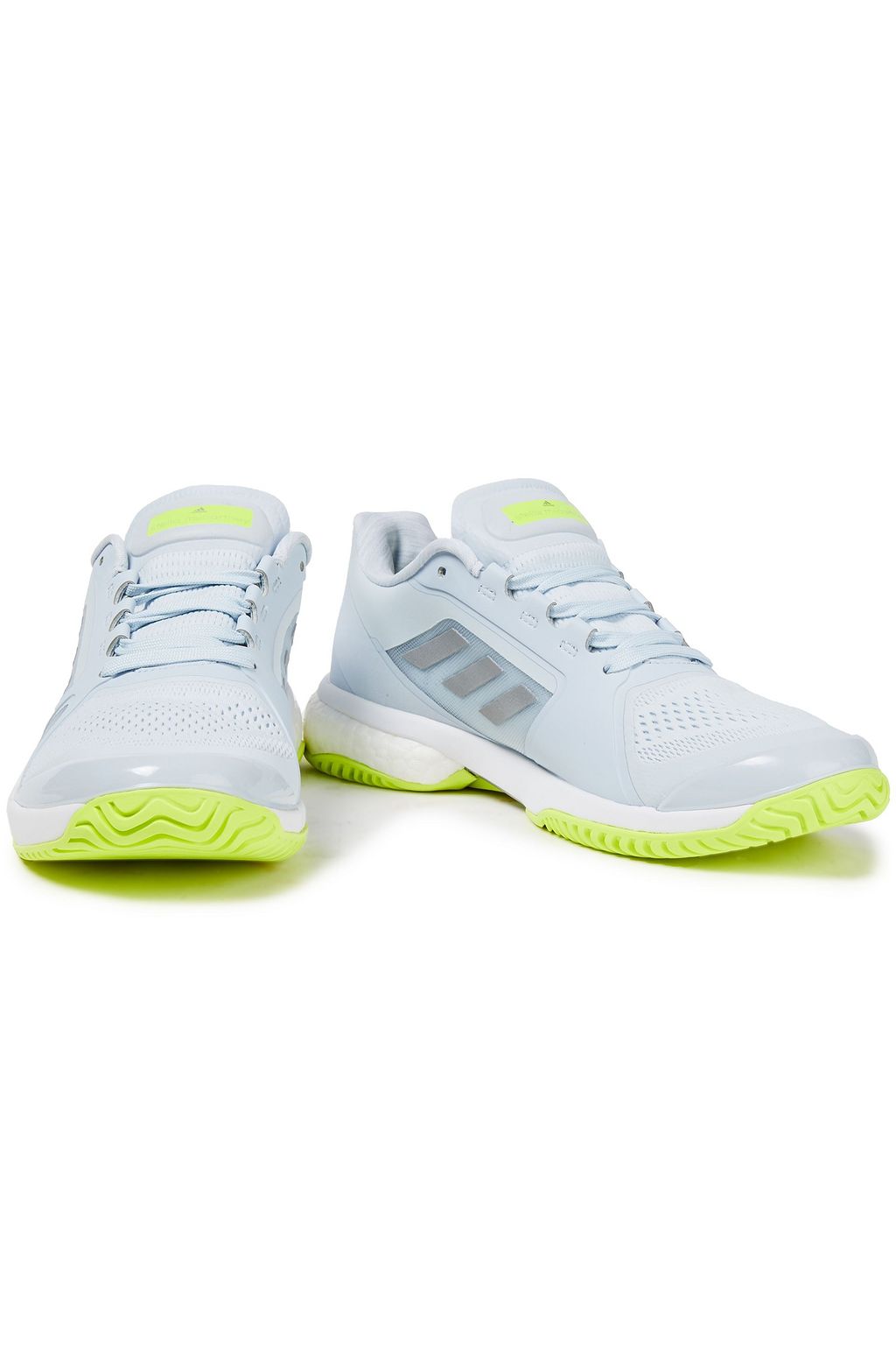 ADIDAS BY STELLA MCCARTNEY Mesh-trimmed stretch-knit sneakers