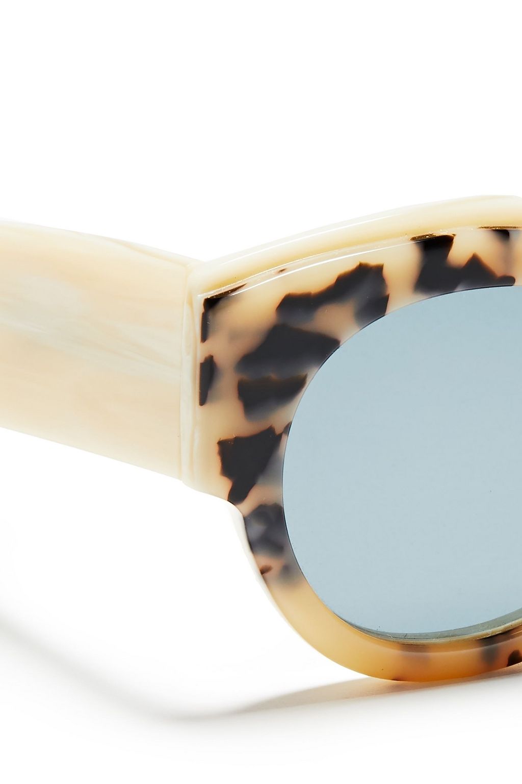 GANNI Billie round-frame tortoiseshell acetate sunglasses