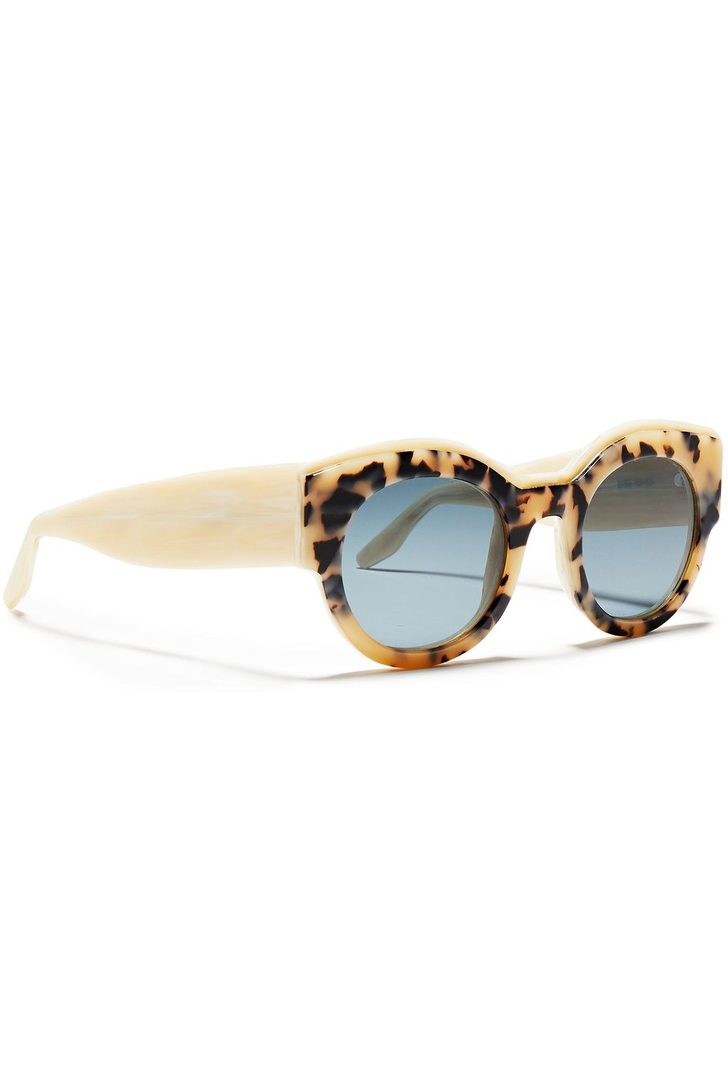 GANNI Billie round-frame tortoiseshell acetate sunglasses