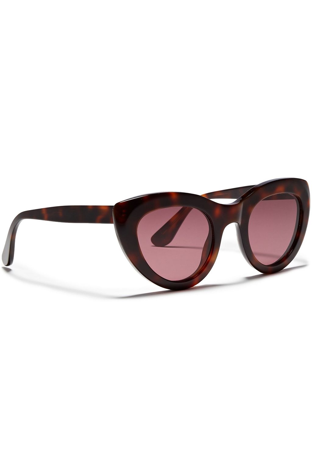 GANNI Bedruckte Sonnenbrille mit Cat-Eye-Rahmen aus Azetat