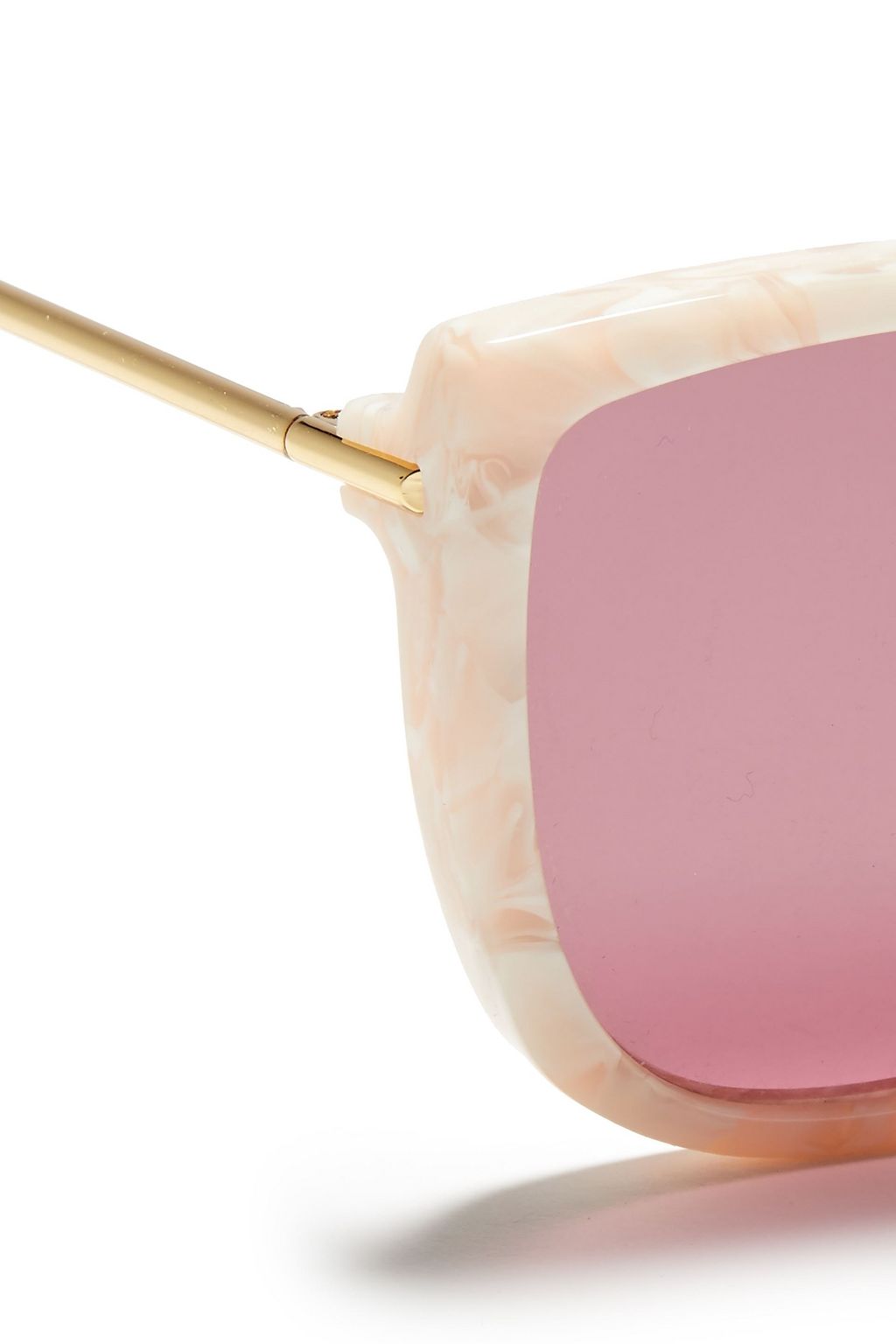 GANNI D-frame marbled acetate sunglasses