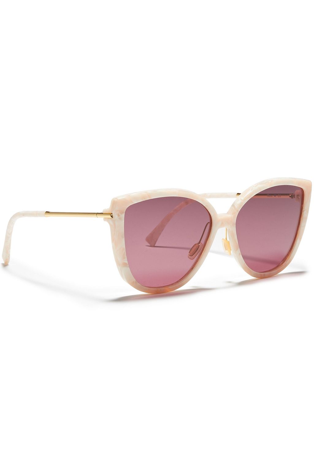 GANNI D-frame marbled acetate sunglasses