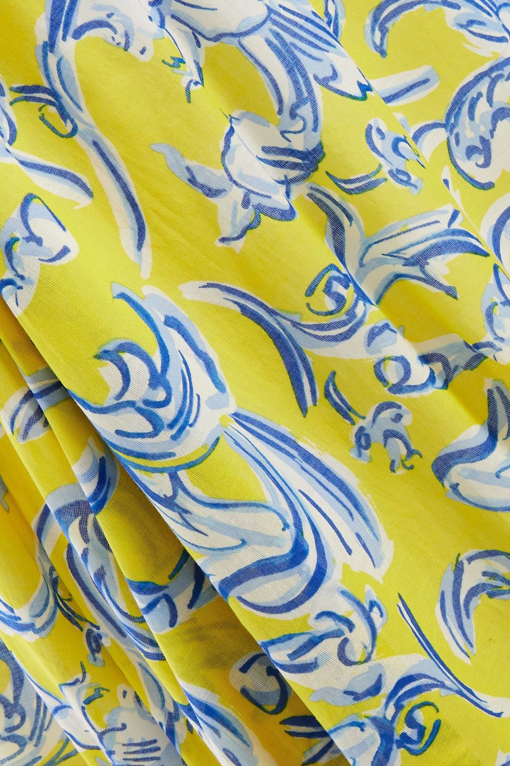 TORY BURCH Printed cotton maxi dress