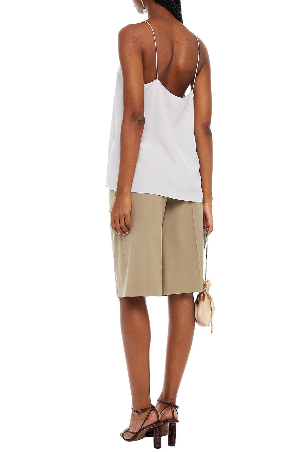 GINIA Silk crepe de chine camisole